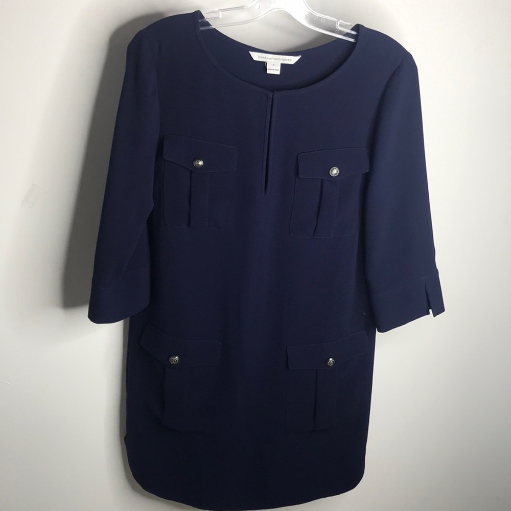 DVF Agness crepe dress